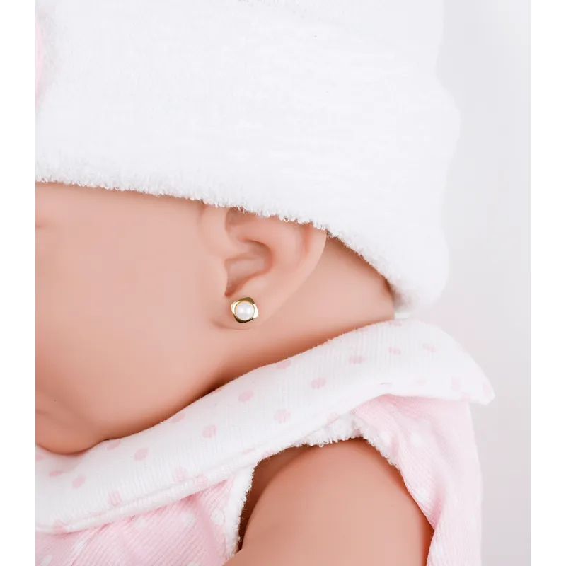 18k Gold Earrings with Cultured Pearls 'Amelia'