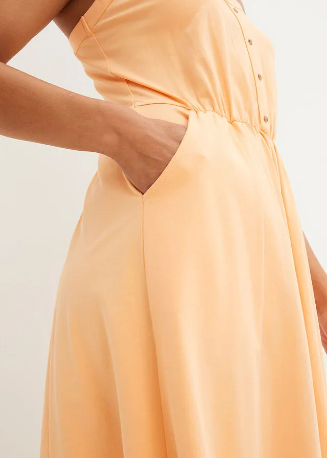 Cotton Peach Knit Dress