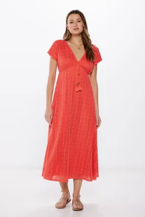 Crochet Midi Tunic Dress