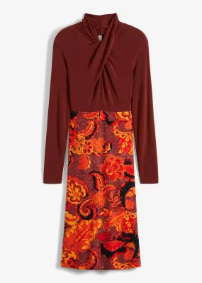 Red Midi Dress.