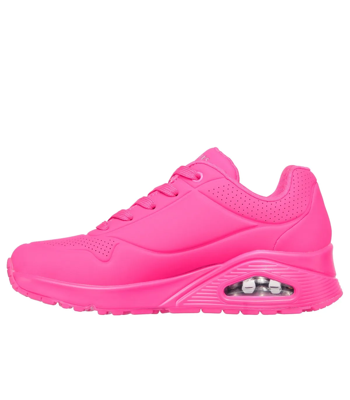 SKECHERS Uno - Night Shades PINK Lace-Up Sneakers with Air Cushion
