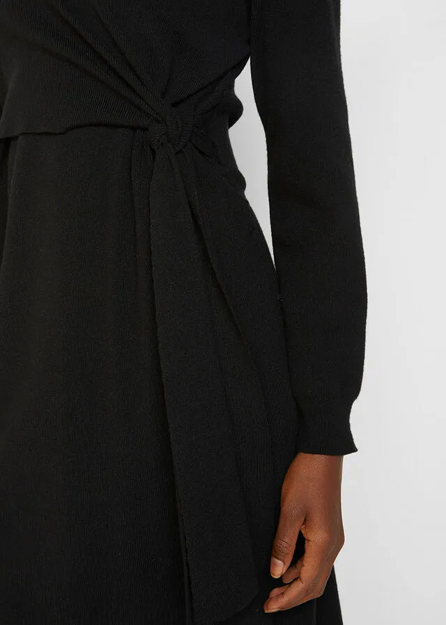 Vestido punto premamá lactancia Negro