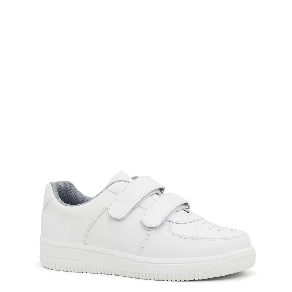 White Leather School Shoes Par&ss JA23-ZD217 - Google-friendly Result